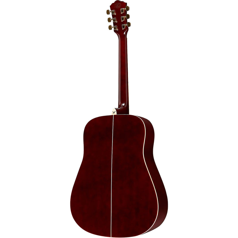 Washburn WD100DLTWRK Mahogany Dreadnought Acoustic Guitar - Trans Wine Red