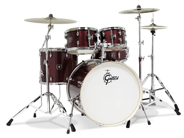 Gretsch Energy 5 Piece Set with Hardware 22/10/12/16/14SN - Ruby Sparkle