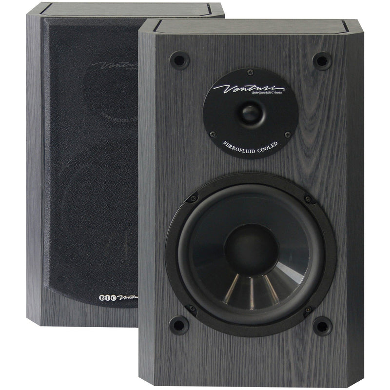 BIC America 175W 2-Way 6.5-Inch Bookshelf & Surround Speakers - Pair - DV62SIB