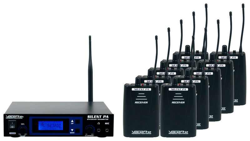 VocoPro SilentPA-SEMINAR10 16CH UHF Wireless Audio Broadcast System