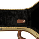 Stagg Vintage-style Series Gold Tweed Deluxe Hardshell Case for Tenor Ukulele