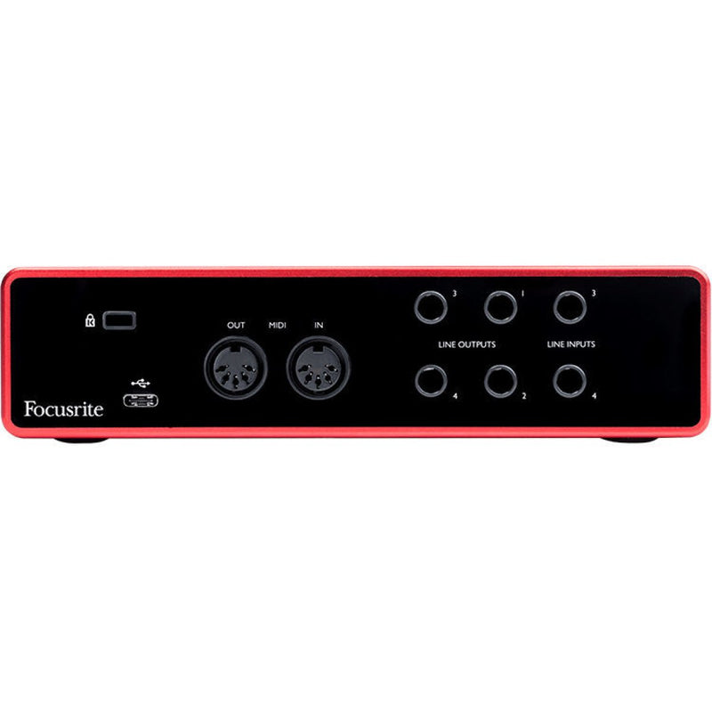 Focusrite Scarlett 4i4 3rd Gen USB Audio Interface with Software Bundle