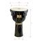 Tycoon Supremo Select Cyclone Series 12″ Key-Tuned Djembe - TJSS-72 BS CY