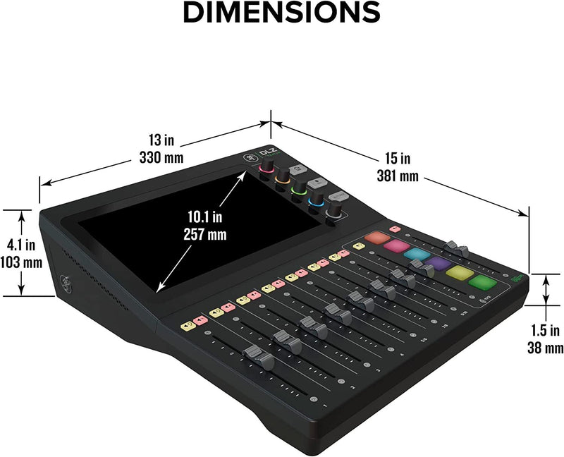 Mackie DLZ Creator Content Creation Digital Mixer w/ Mix Agent Technology