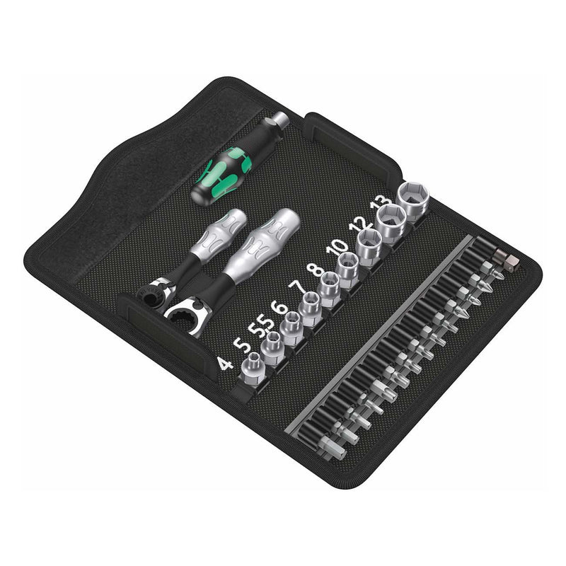 Wera Kompakt Zyklop Mini 2 Metric Socket/Bit Driver Set (27-Piece Set)