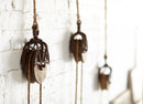 Pulleys - Set of 3 - Farmhouse / Industrial / Modern Decor - Wood Metal Rope