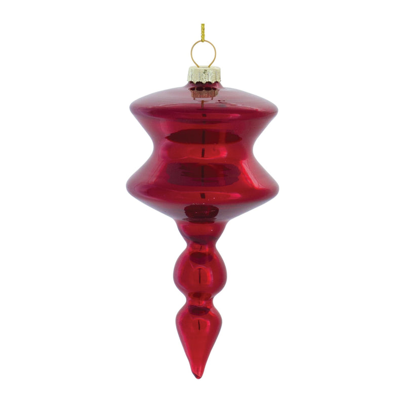 Glass Finial Drop Ornament (Set of 12)