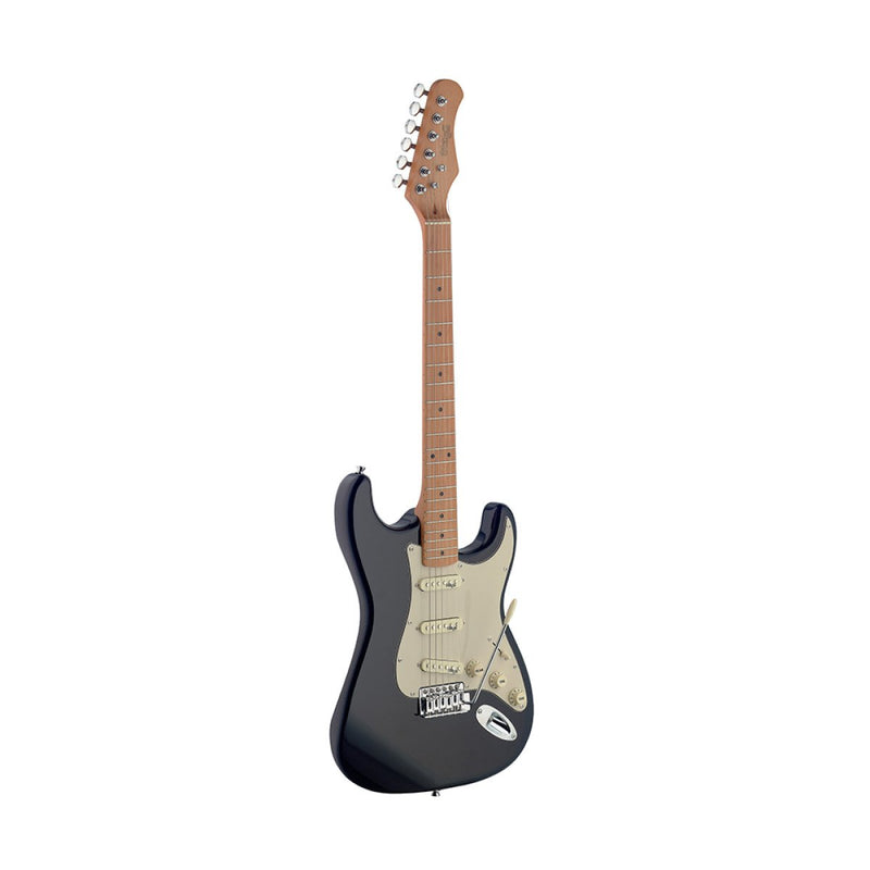 Stagg Electric Guitar with Solid Alder Body - Black - SES50M-BK