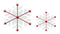 Iron Metal Snowflake Wall Hanging (Set of 2)