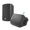 Pyle Home 6.5" Indoor/Outdoor Wall-Mount Bluetooth Speakers - Black - PDWR62BTBK