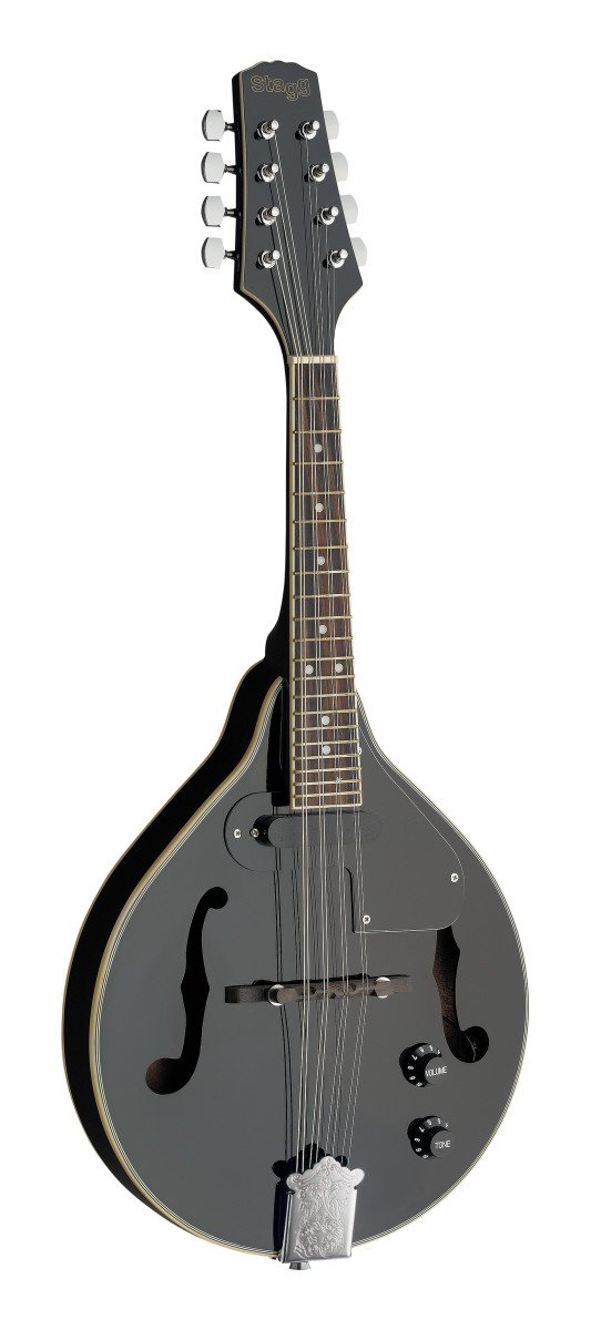 Stagg Acoustic Electric Bluegrass Mandolin - Black - M50 E BLK