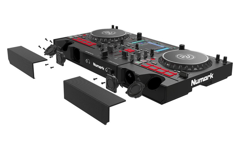 Numark Mixstream Pro Dual DJ Controller with Speakers, 7” Touch Screen, WiFi