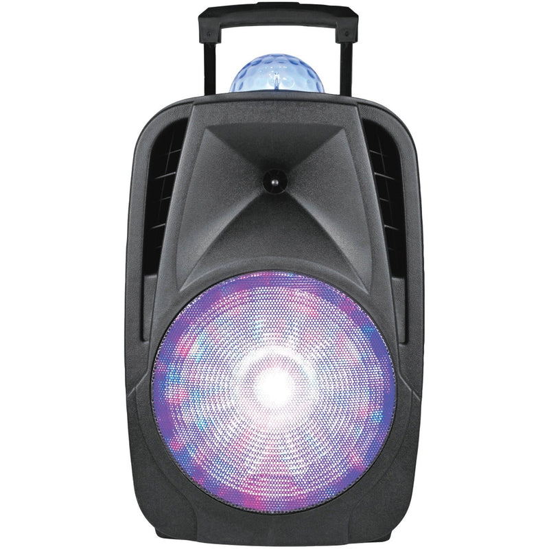 SuperSonic 12-Inch Light-Up Portable Bluetooth DJ Speaker with Disco Light