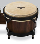 Latin Percussion Matador M201-WB Whiskey Barrel Bongo Set with Black Hardware