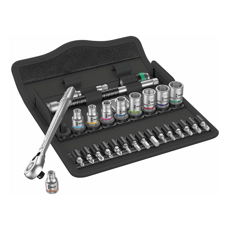 Wera SAE 1/4" Drive Ratchet Set (28 Piece)