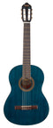 Valencia 200 Classical Full Size Acoustic Guitar - Transparent Blue - VC204TBU