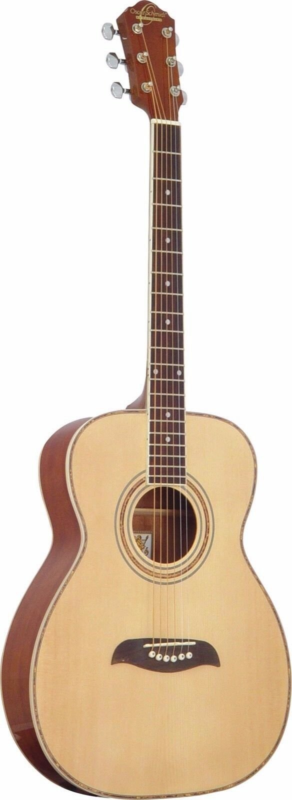 Oscar Schmidt Guitar Acoustic Folk Natural OF2 High Gloss Finish