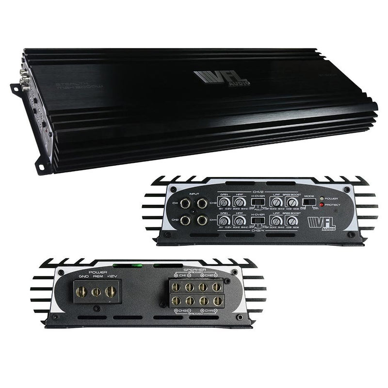 VFL Audio 4 Channel Amplifier 2000 Watts Max 1000 Watts RMS ST5004