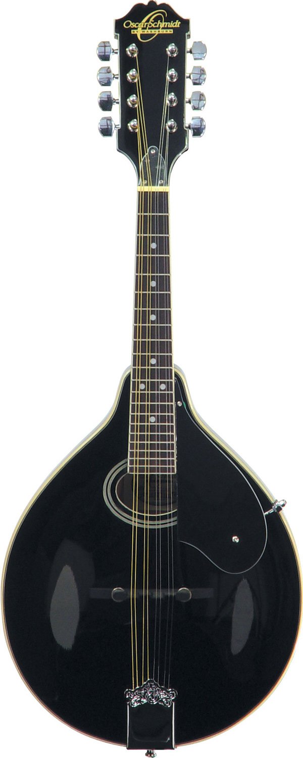 Oscar Schmidt A-Style 8 String Mandolin - Black - OM12B