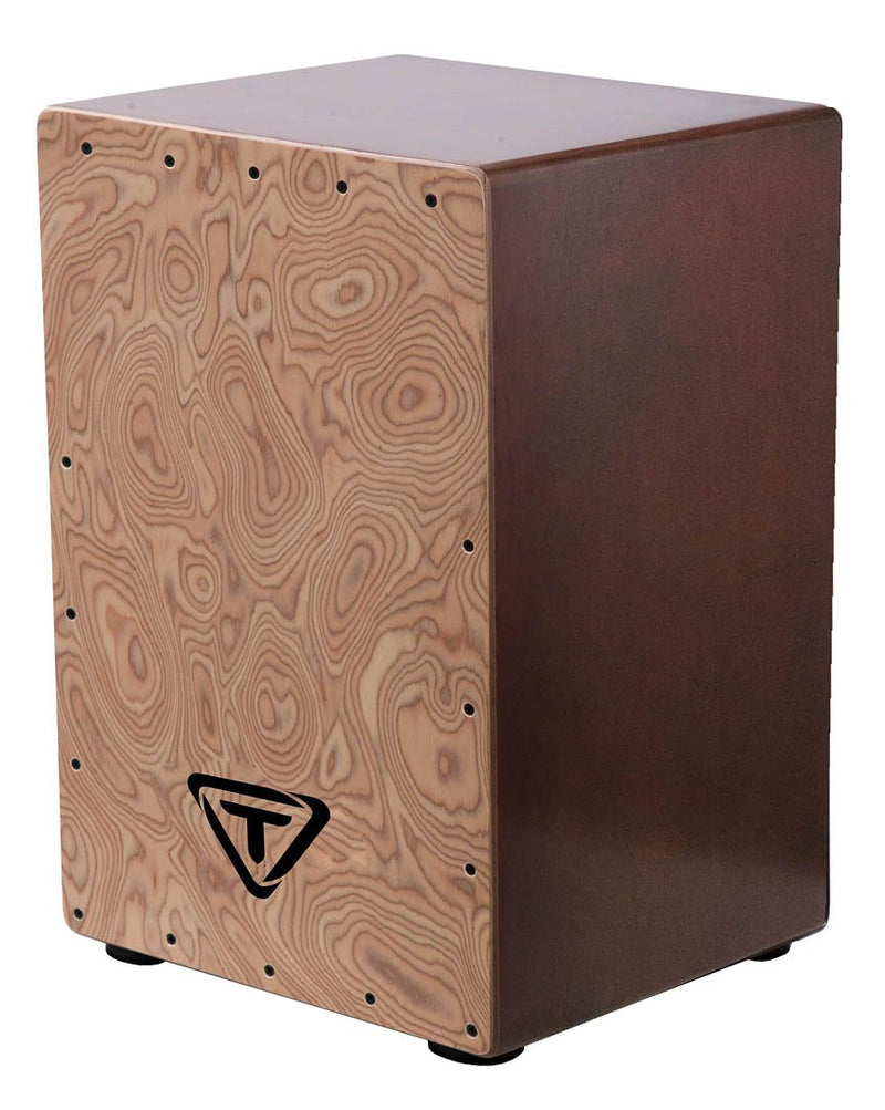 Tycoon 35 Series Siam Oak Cajon with Makah-Burl Front Plate - TKS-35