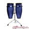 Rhythm Tech RT5504 Eclipse Conga Drum Set with Stands 10" + 11" Blue