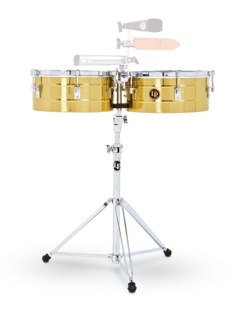 Latin Percussion LP256-B Tito Puente Timbales - 13" & 14" Brass