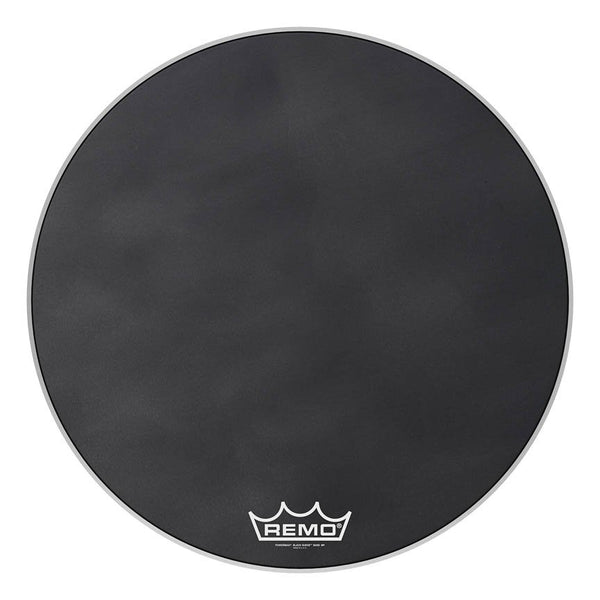 Remo 30" Powermax Crimplock Bass Drumheads - Black Suede - PM-1830-MP-