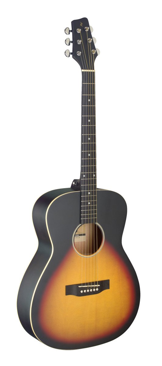 Stagg Auditorium Left-Handed Acoustic Guitar - Sunburst - SA35 A-VS LH