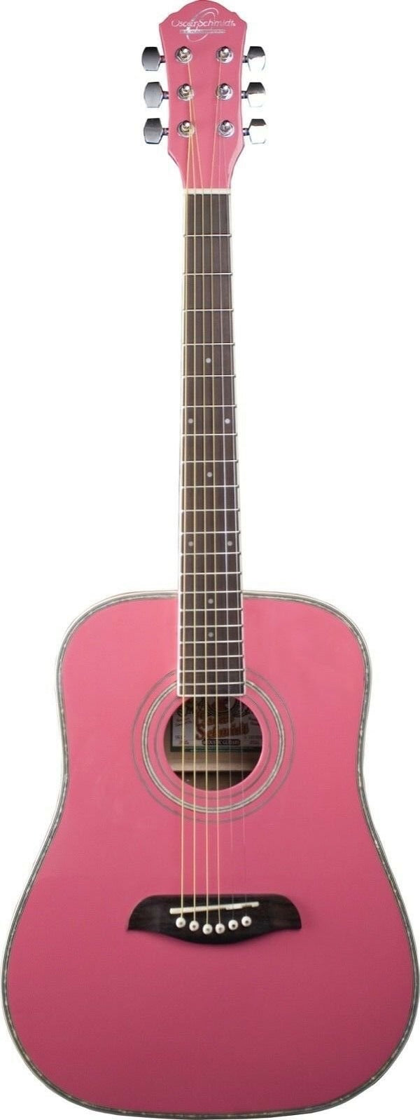 Oscar Schmidt OG1 3/4-Size Acoustic Guitar Pink - OG1P