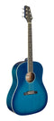 Stagg Slope Shoulder Dreadnought Acoustic Guitar - Blue - SA35 DS-TB