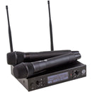 Blastking MHU-402 Dual Handheld UHF DSP Wireless Microphone System