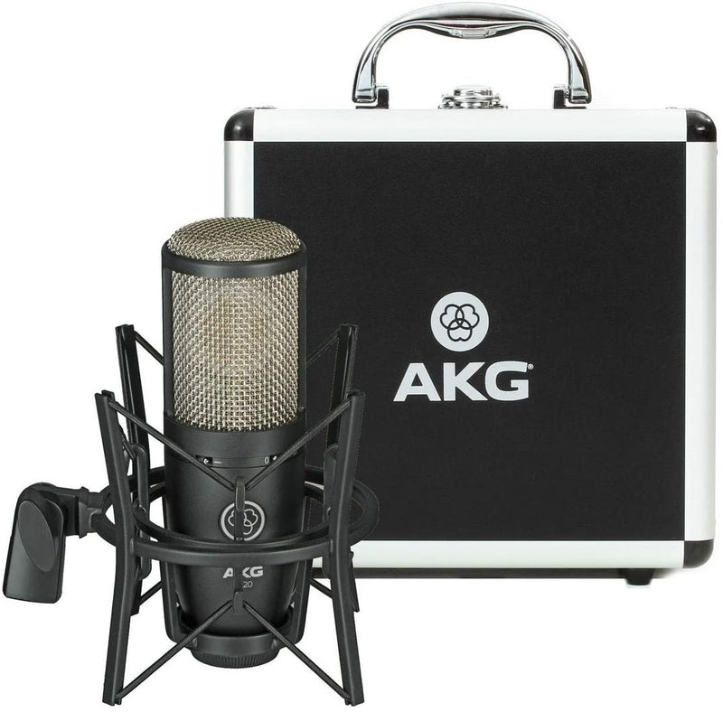 AKG Large Diaphragm True Condenser Microphone w/ Shock Mount & Case - P220