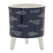 Coastal Fish Pattern Planter with Legs (Set of 12)