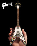 Axe Heaven imi Hendrix Gibson Psychedelic Mini Replica Guitar