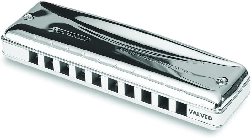 Suzuki Promaster Valved 10-Hole Diatonic Harmonica - Key of Eb - MR-350V-EB-U