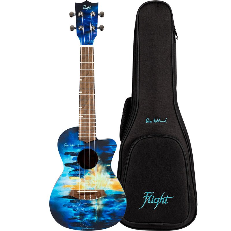 Flight Elise Ecklund City Signature Ukulele w/ Gig Bag - AUC CITY