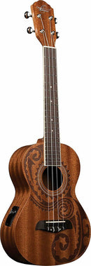 Oscar Schmidt OU2TETAT Tenor Mahogany Tattoo Acoustic/Electric Ukulele