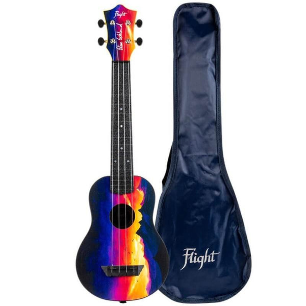 Flight Elise Ecklund Concert Soprano Ukulele w/Gig Bag - Sunset - TUSL-EE SUNSET