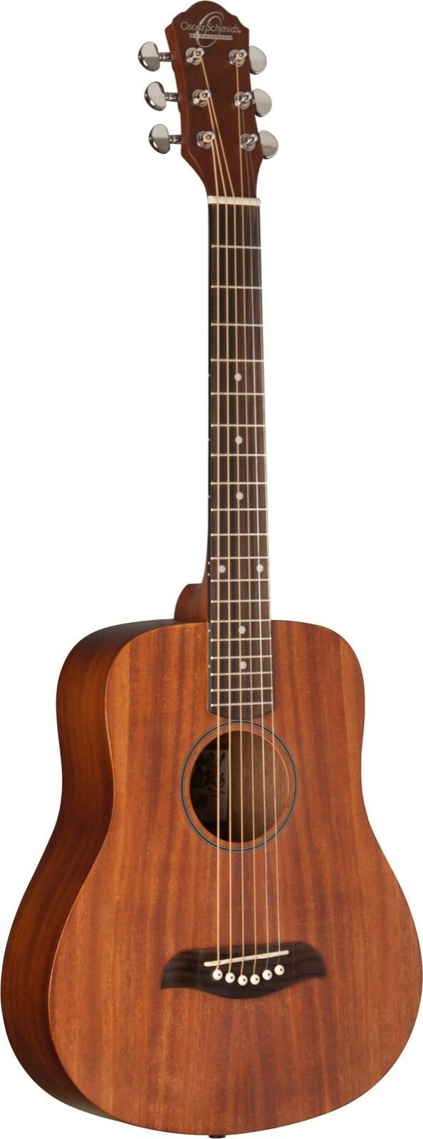 Oscar Schmidt OGM8M Mini Acoustic Travel Guitar Mahogany - OGM8M