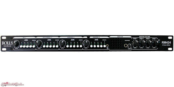 Rolls RM424 Switchable Four Zone Rackmount Mixer