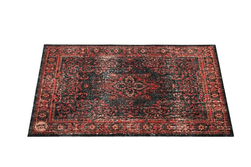 Drum N Base 4.26' X 3’ Vintage Persian Style Stage Rug - Black Red - VP130-RBL