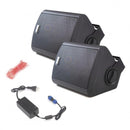 Pyle Home 6.5" Indoor/Outdoor Wall-Mount Bluetooth Speakers - Black - PDWR62BTBK