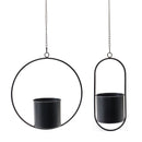 Modern Hanging Planter with Frame (Set of 2)