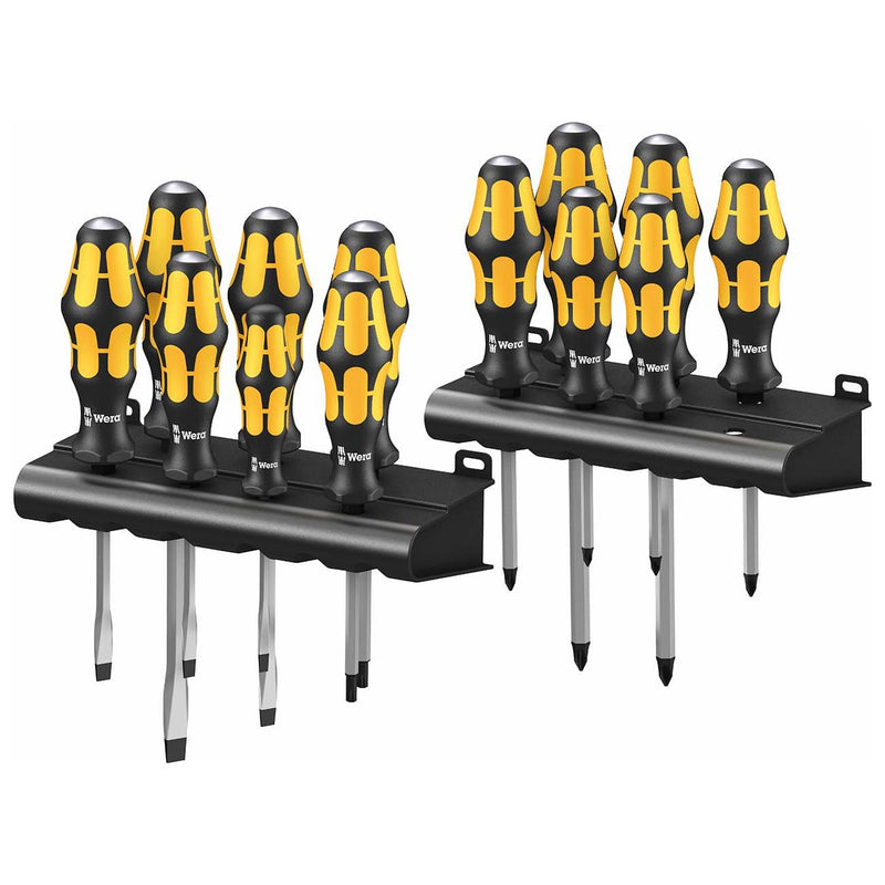 Wera KRAFTFORM BIG PACK SERIES 900 Screwdriver Set with Racks (15-Piece Set)