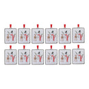 Snowman and Deer Ornament (Set of 12)