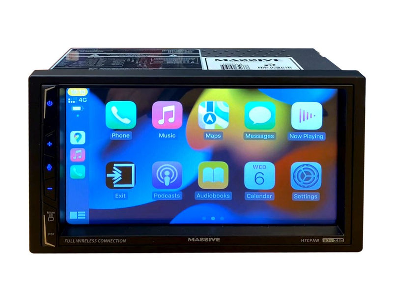 Massive Audio H7CPAW 7" Video Receiver w/ CarPlay, Android & Bluetooth