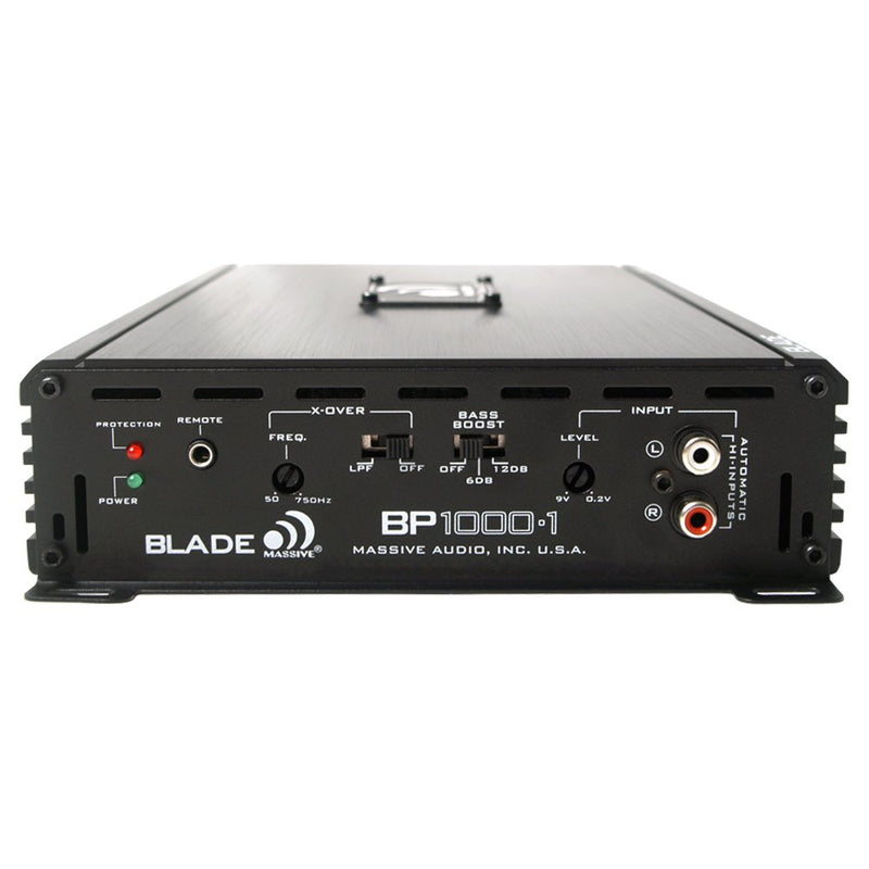 Massive Audio BP1000.1 V2 455 Watts RMS @ 2 Ohm Full Range Mono Amplifier