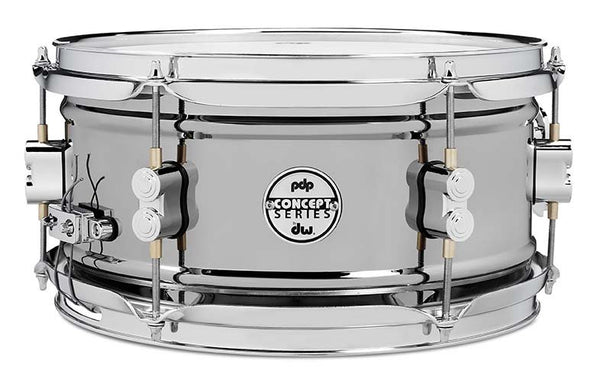 PDP Concept Series Metal Snare 6x12 Black Nickel Over Steel w/ Chrome Hardware