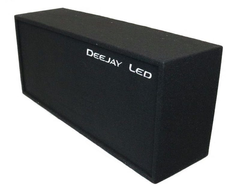 DeeJay LED Car Speaker Enclosure Two 10" Woofers w/ 2 Tweeters & 1 Horn - Yellow