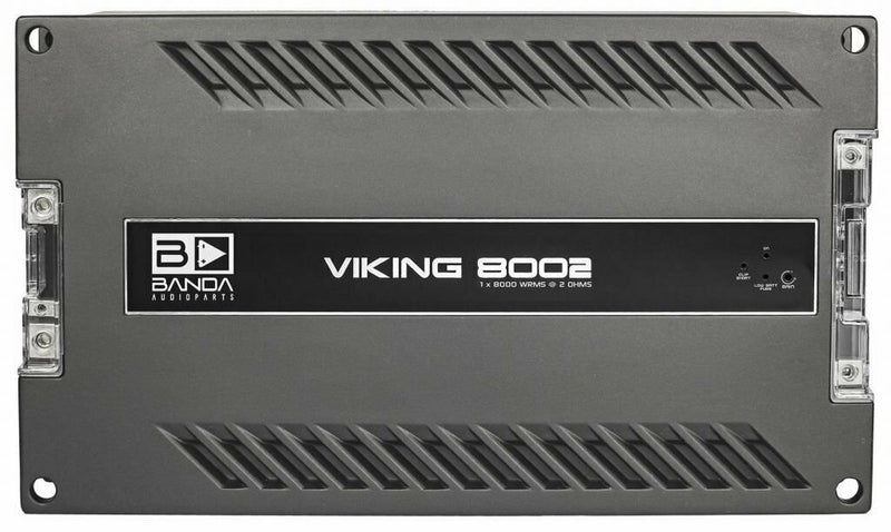 Banda 8000 Watts Max 2 Ohm Car Audio Amplifier - VIKING 8002 Open Box